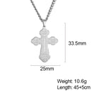 Orthodox Cross Pendant Necklace