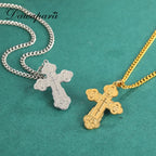 Orthodox Cross Pendant Necklace