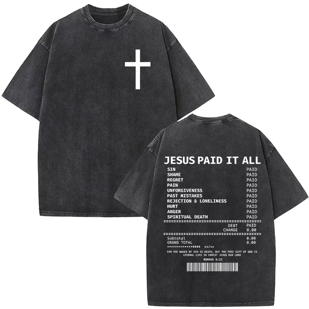 Faith Over Fear Vintage Oversized Tee