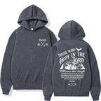 Jesus Letter Print Hoodie