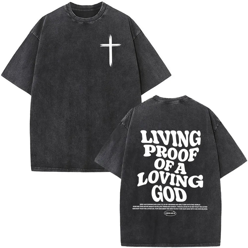 Faith Over Fear Bible Verse Washed Tee