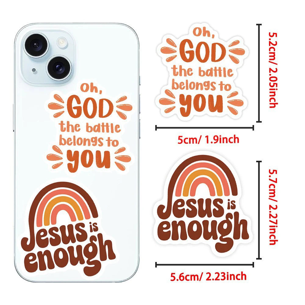 Jesus Phrase Faith Sticker Pack
