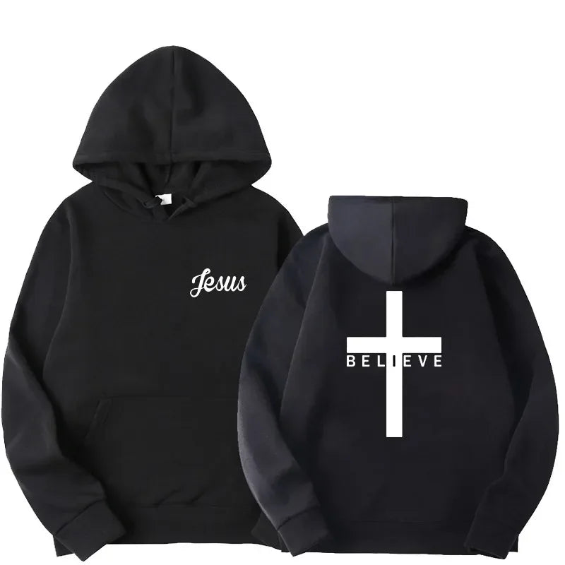 Believe Cross Jesus Hoodie