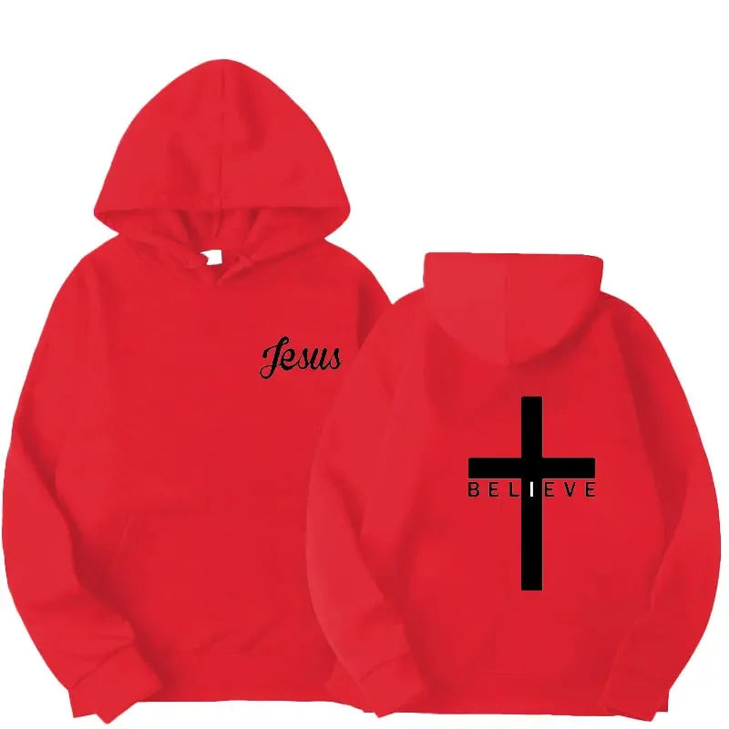 Believe Cross Jesus Hoodie