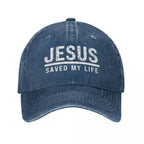 Jesus Saved My Life Ponytail Cap