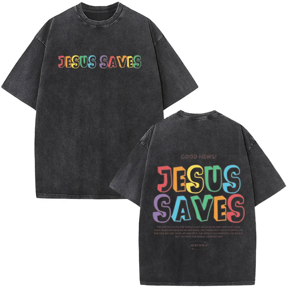 Faith Over Fear Bible Verse Washed Tee