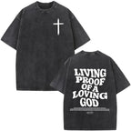 Jesus Faith Overcomes Fear Washed T-Shirt