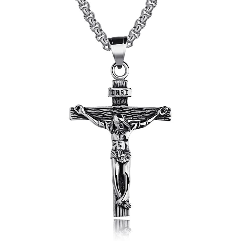 Men’s Stainless Steel Cross Necklace