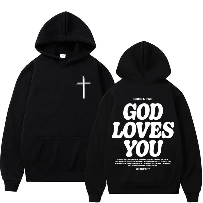 God Loves You Vintage Hoodie