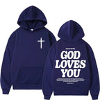 God Loves You Vintage Hoodie