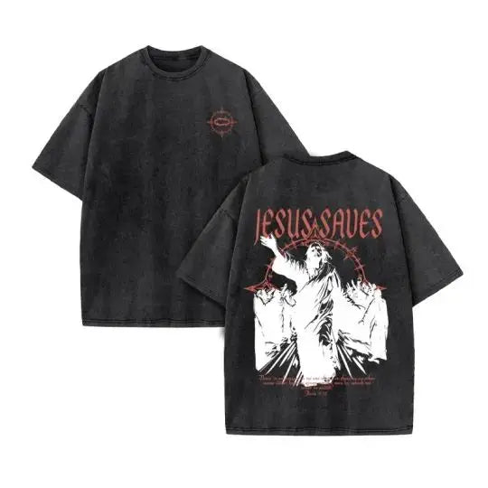 Jesus Retro Streetwear T-Shirt