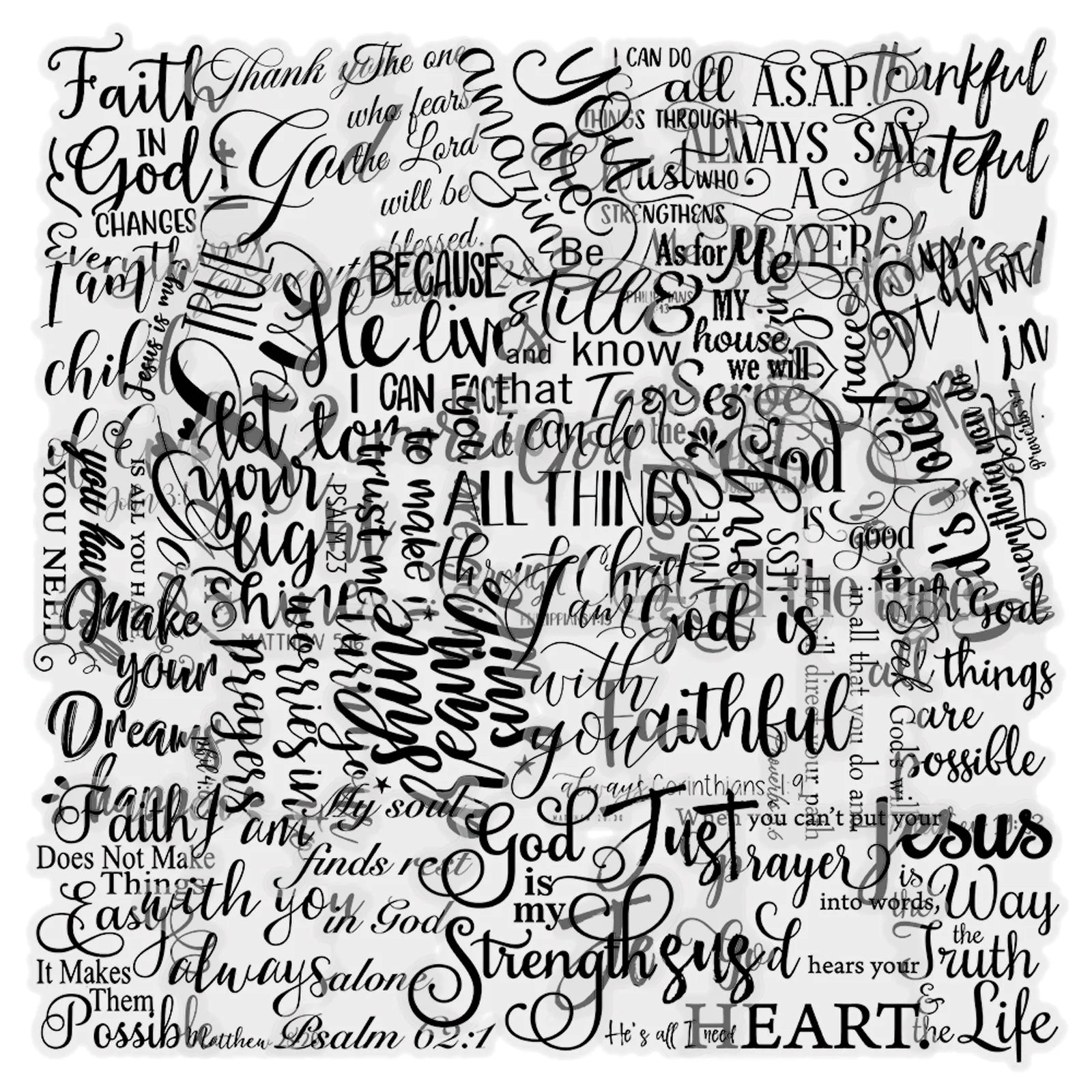 Bible Verse Graffiti Sticker Pack