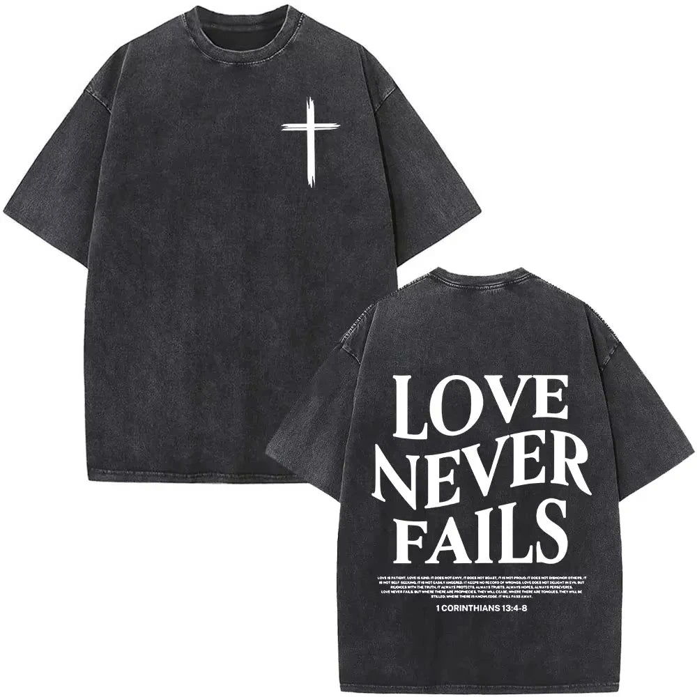Faith Over Fear Vintage Oversized Tee