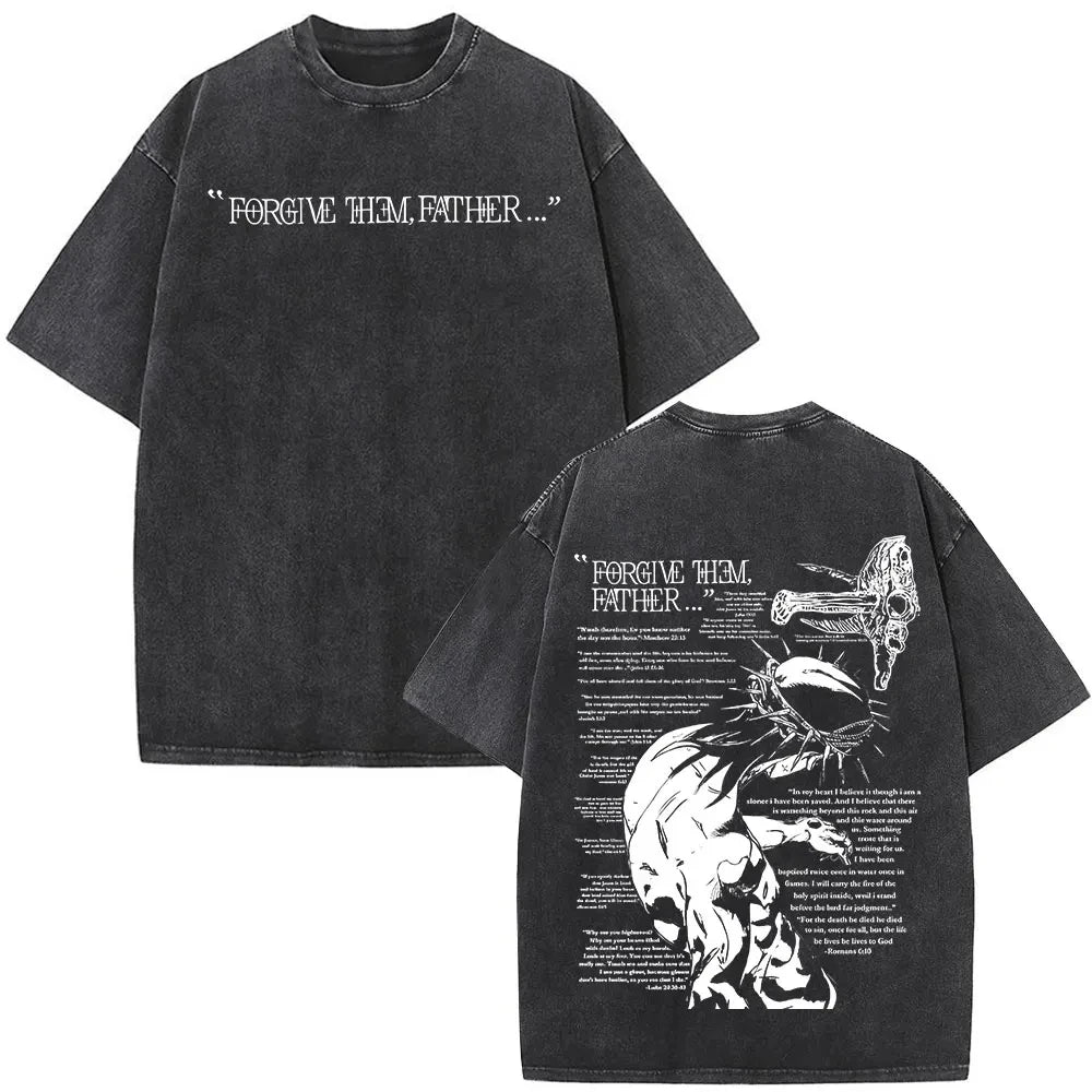 Jesus Faith Overcomes Fear Washed T-Shirt