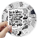 Jesus Phrase Graffiti Stickers