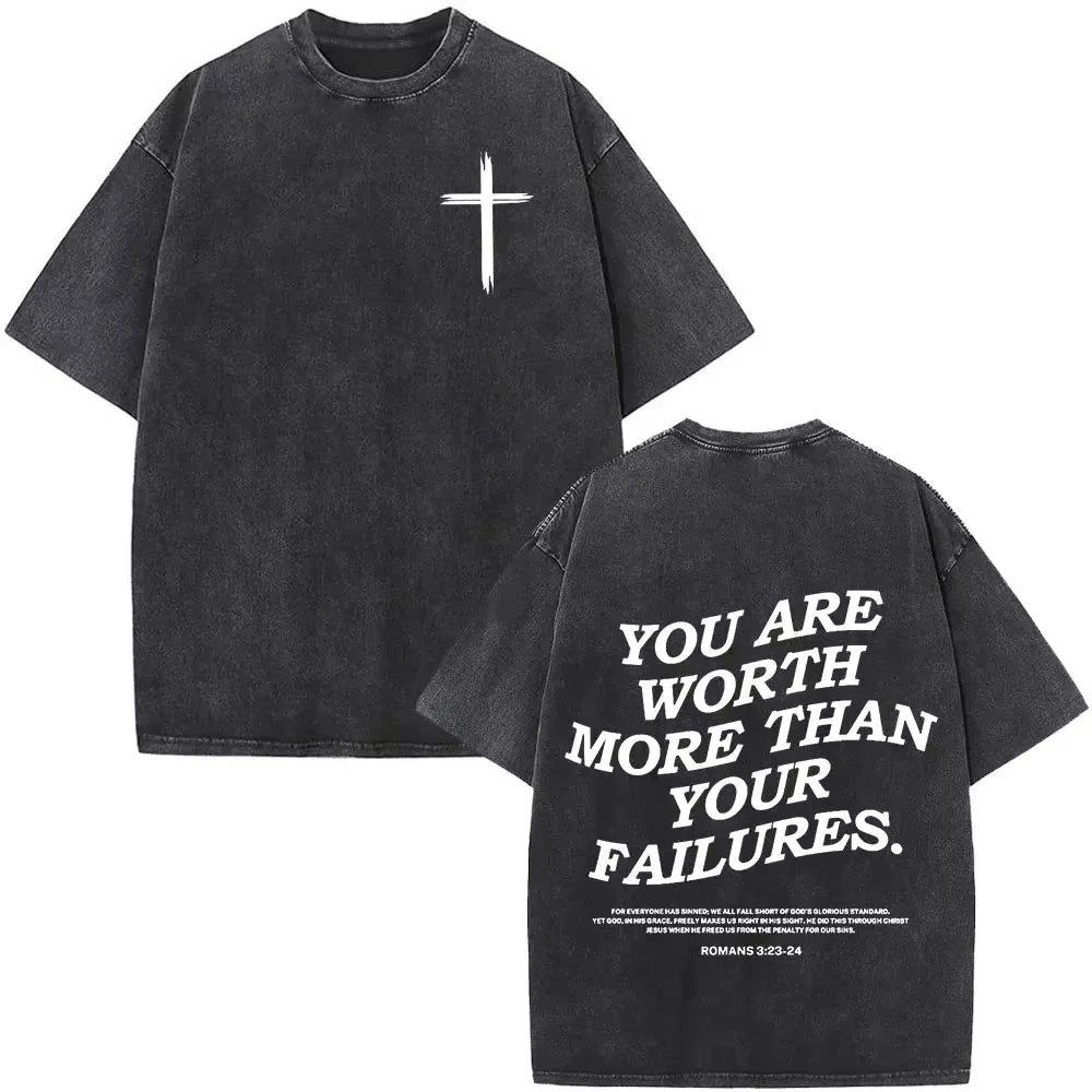 Faith Over Fear Vintage Oversized Tee