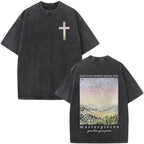 Jesus Faith Overcomes Fear Washed T-Shirt