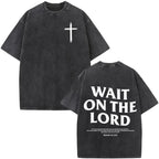 Jesus Faith Overcomes Fear Washed T-Shirt