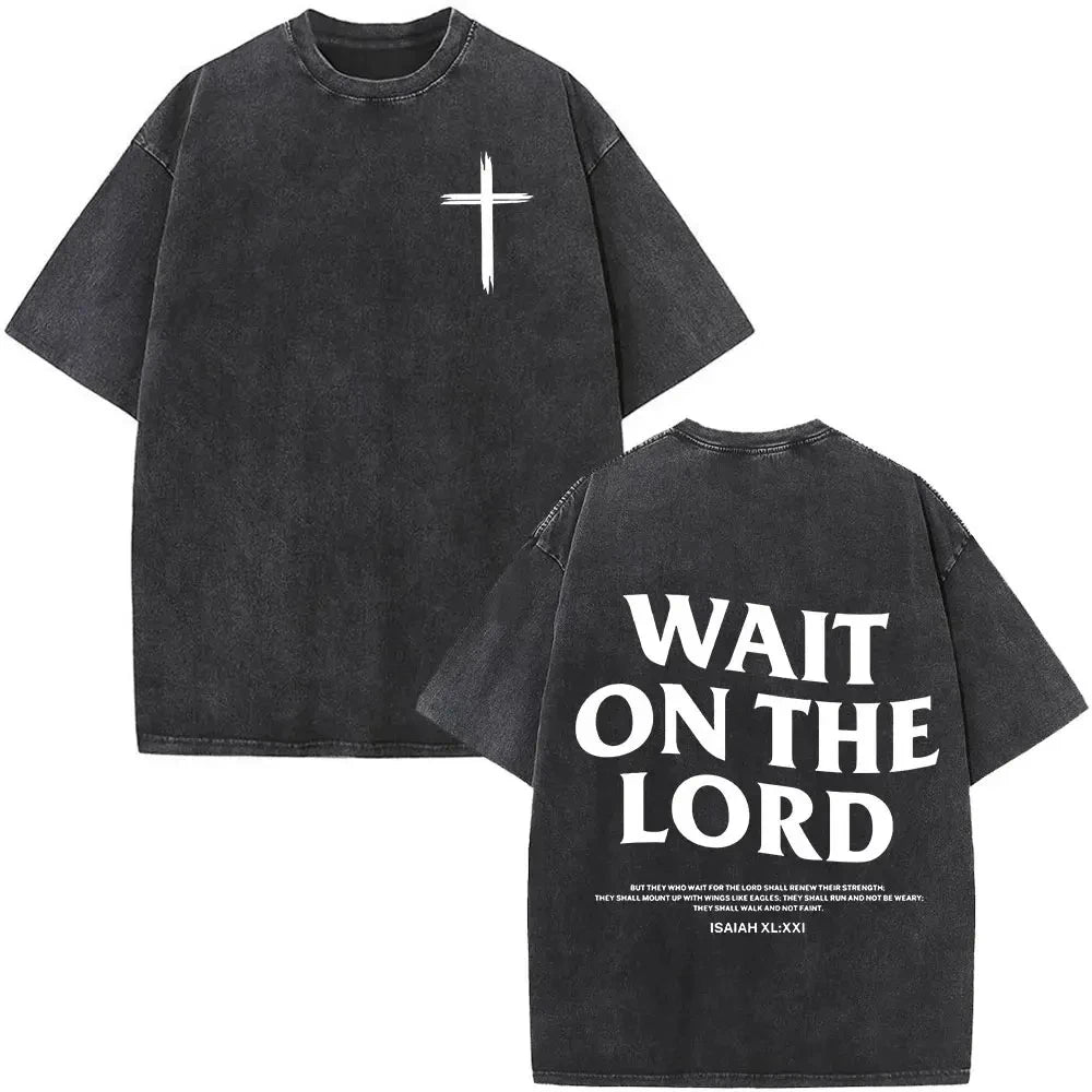 Jesus Faith Overcomes Fear Washed T-Shirt