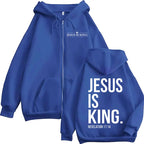 Jesus Is King Zip Hoodie