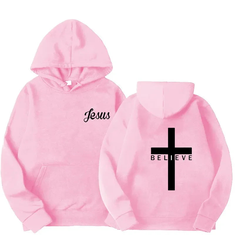 Believe Cross Jesus Hoodie