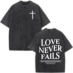 Jesus Faith Overcomes Fear Washed T-Shirt