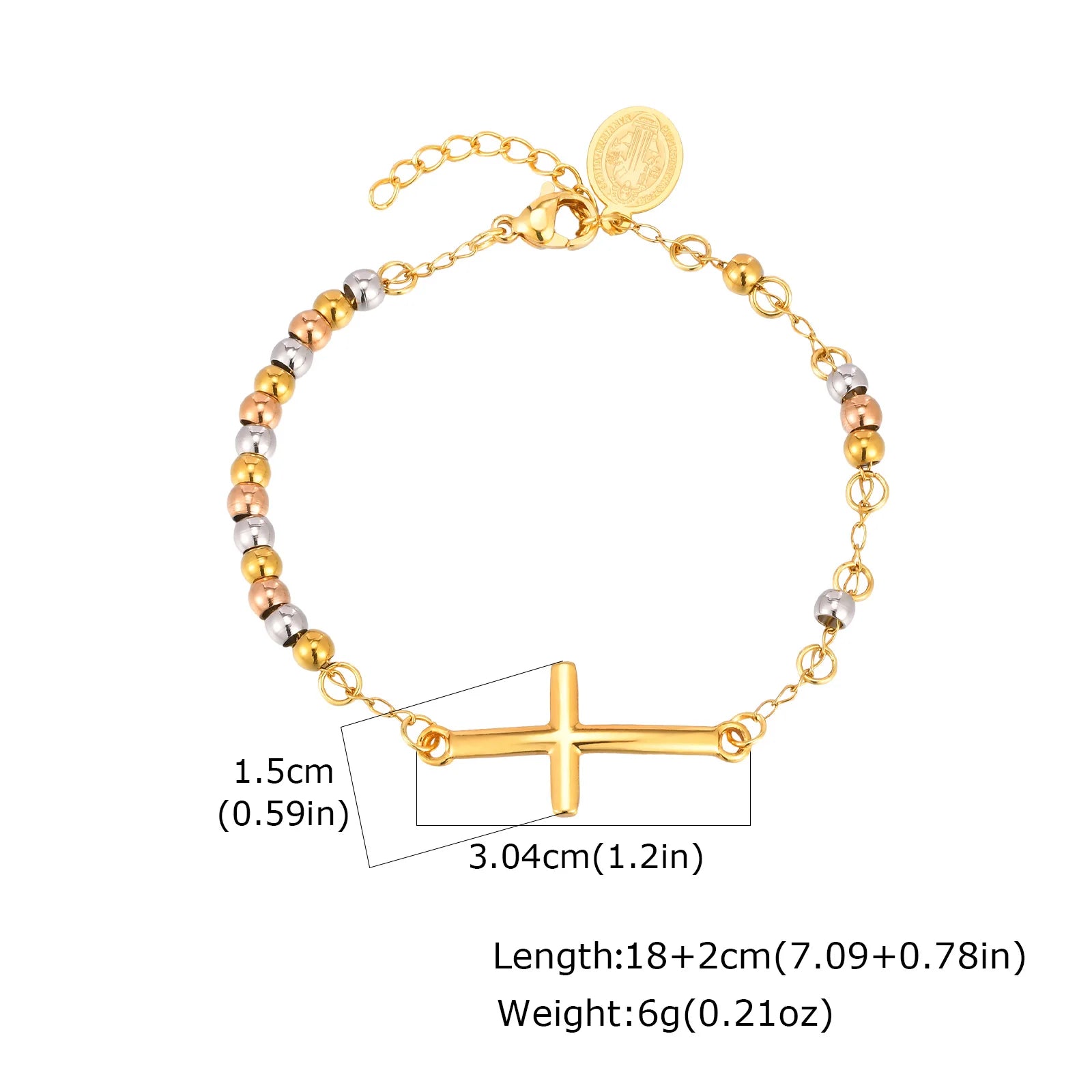 Saint Benedict Cross Bracelet