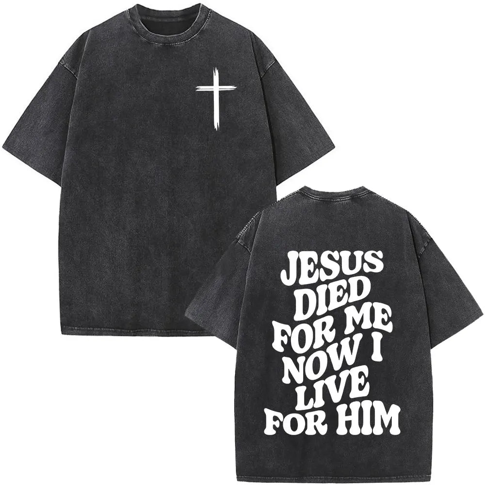 Faith Over Fear Bible Verse Washed Tee
