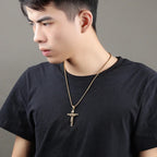 Men’s Stainless Steel Cross Necklace