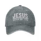 Jesus Saved My Life Ponytail Cap