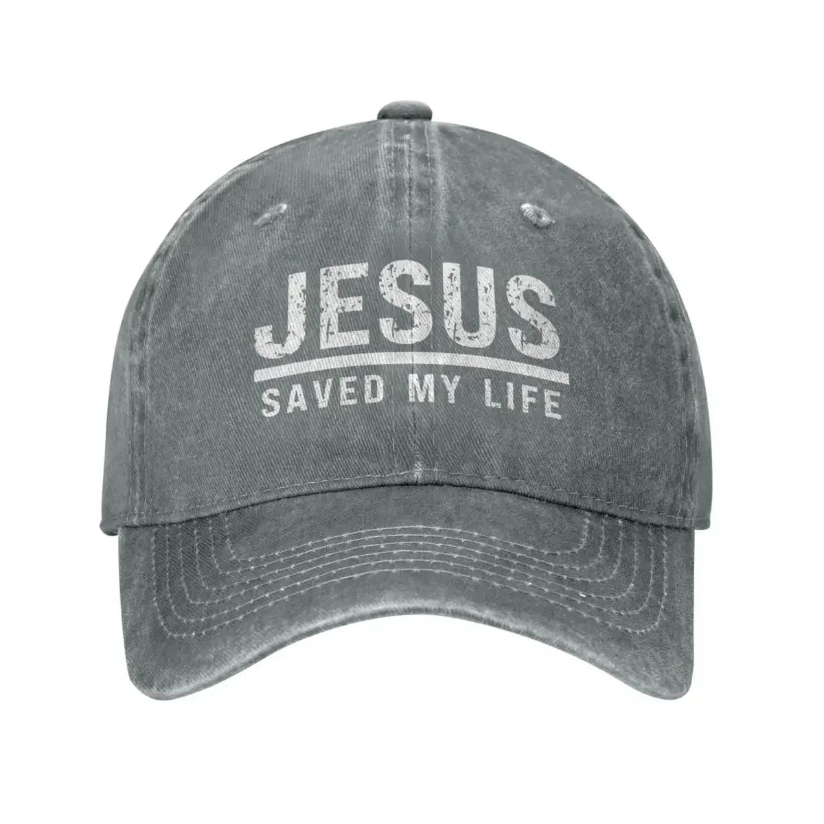 Jesus Saved My Life Ponytail Cap