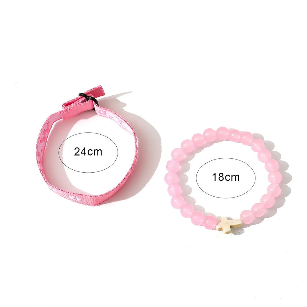 WWJD Beaded Bracelet Set