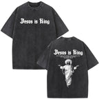 Jesus Faith Overcomes Fear Washed T-Shirt