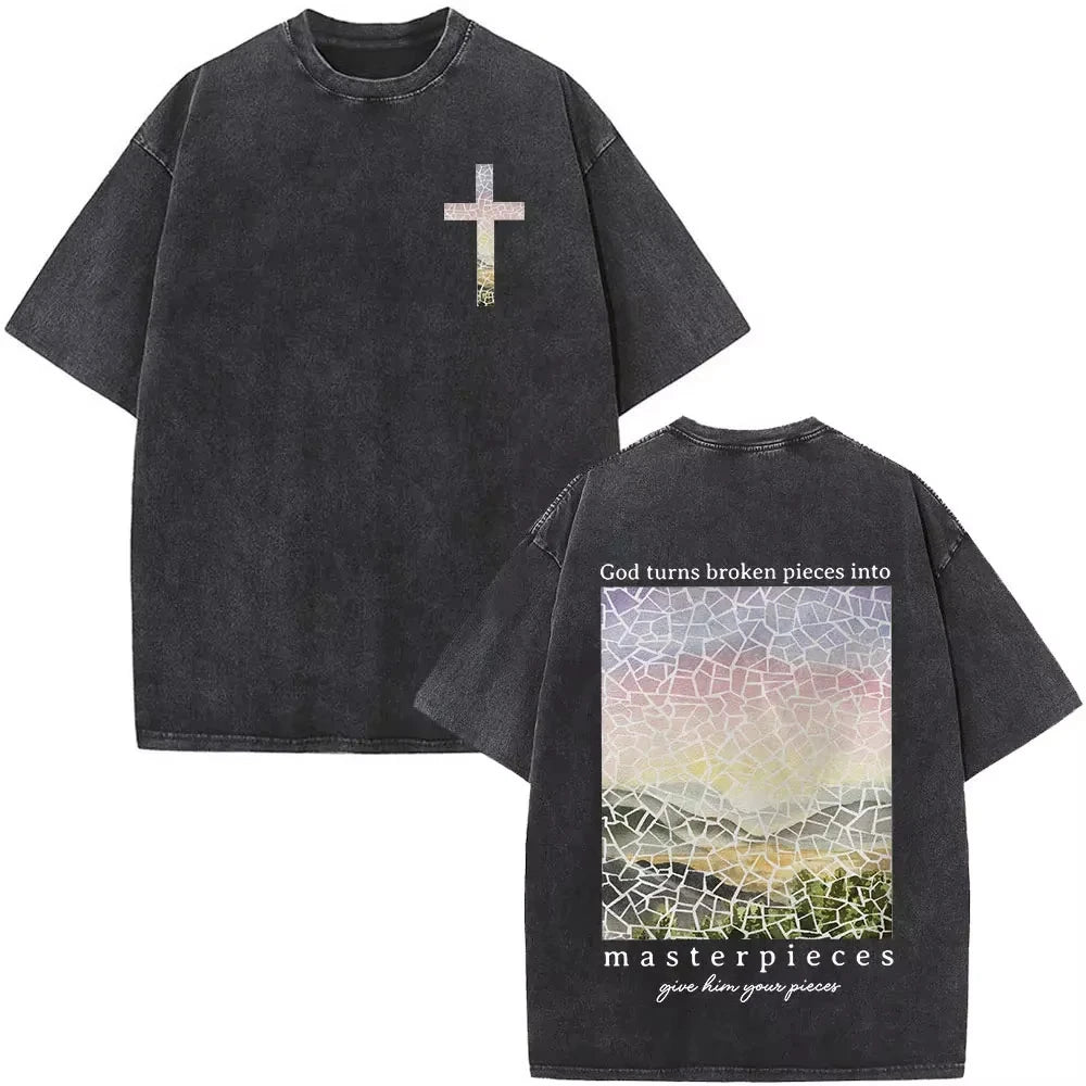 Faith Over Fear Vintage Oversized Tee