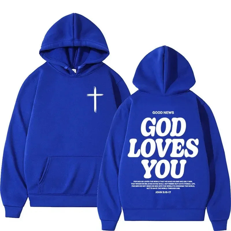 God Loves You Vintage Hoodie