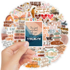 Jesus Phrase Waterproof Stickers