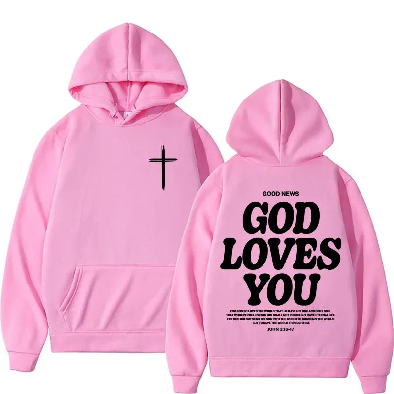God Loves You Vintage Hoodie