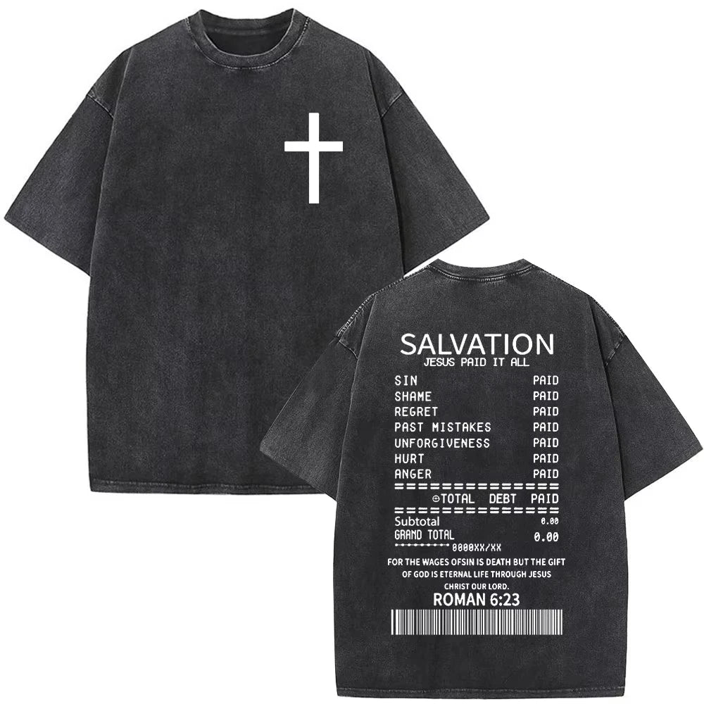 Faith Over Fear Vintage Oversized Tee