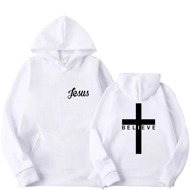 Believe Cross Jesus Hoodie