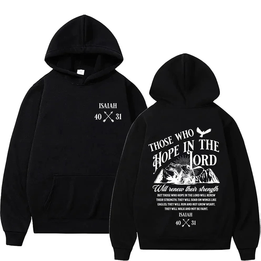 Jesus Letter Print Hoodie