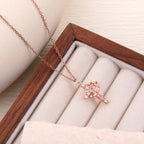 Rotating Crown Cross Necklace