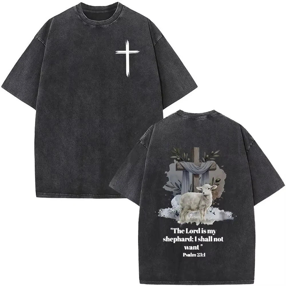 Faith Over Fear Vintage Oversized Tee