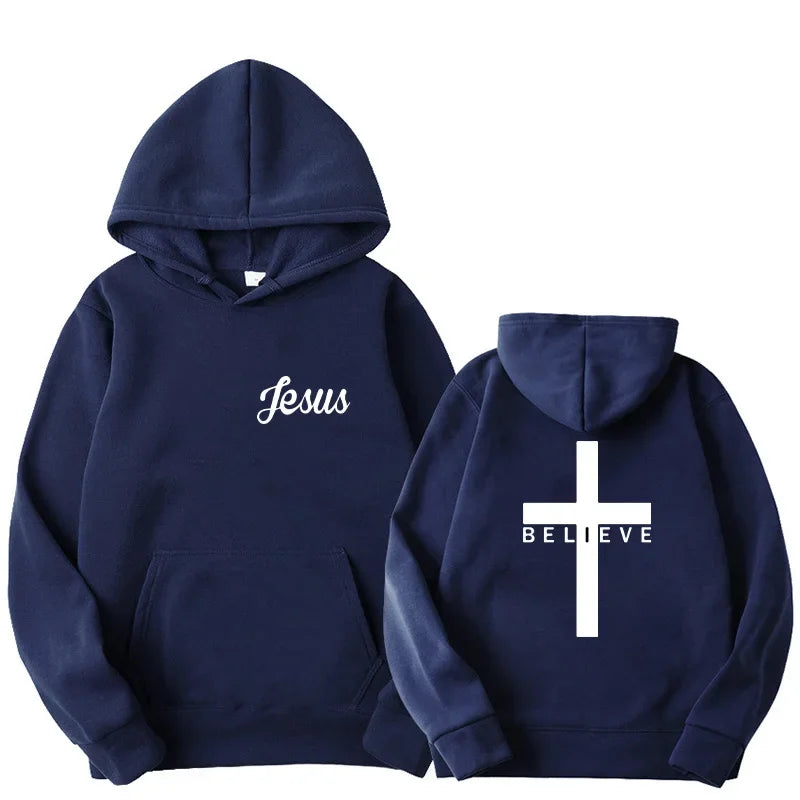 Believe Cross Jesus Hoodie