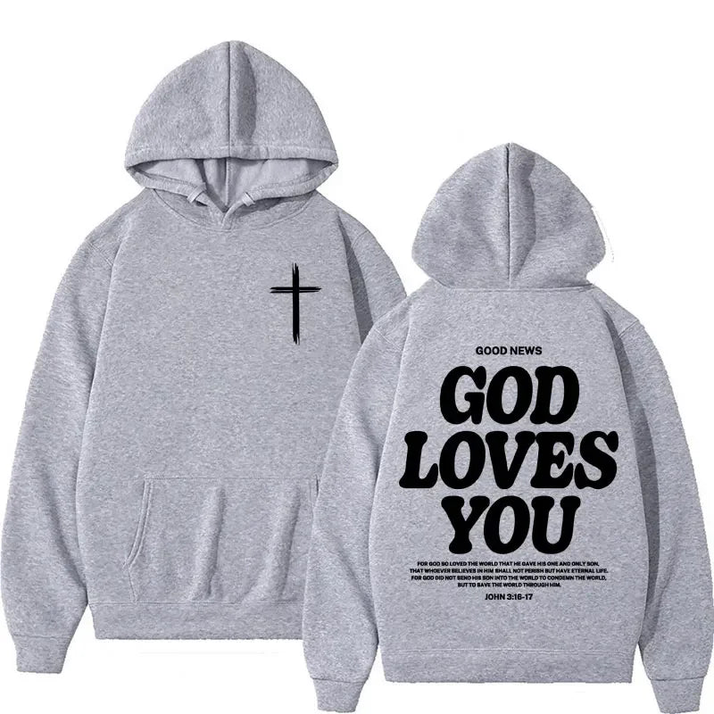 God Loves You Vintage Hoodie