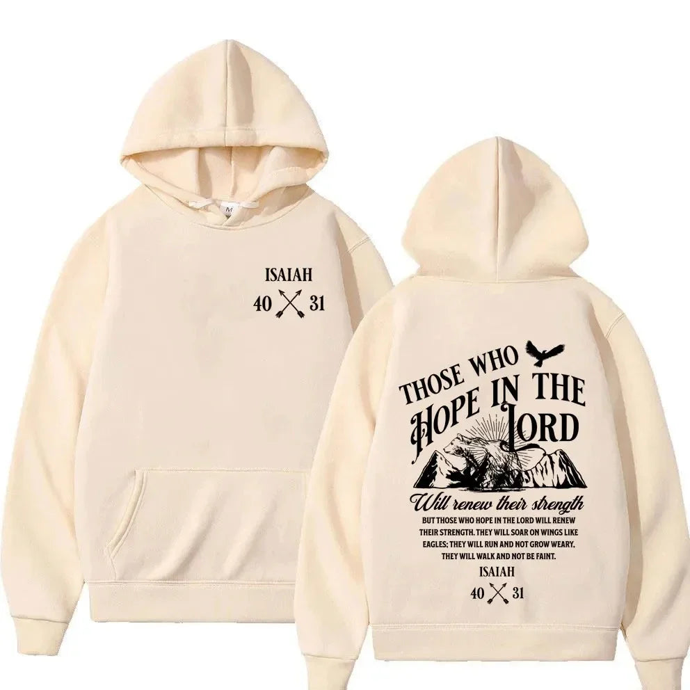 Jesus Letter Print Hoodie
