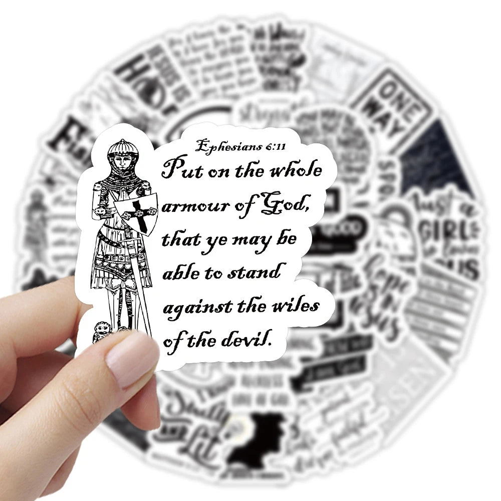Jesus Phrase Graffiti Stickers