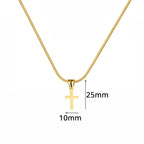 Iced Zircon Cross Necklace