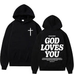 God Loves You Vintage Hoodie