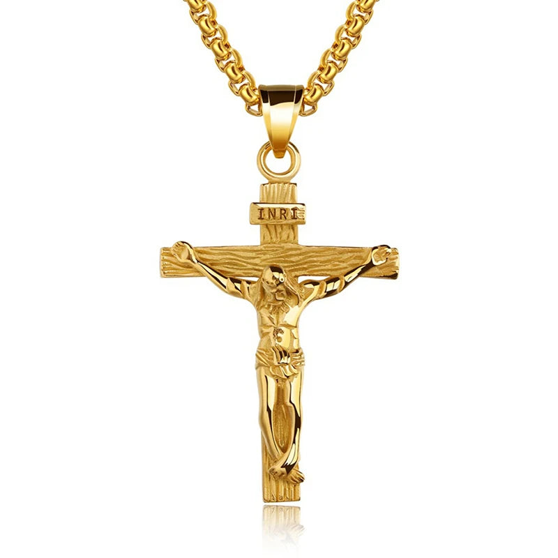 Men’s Stainless Steel Cross Necklace