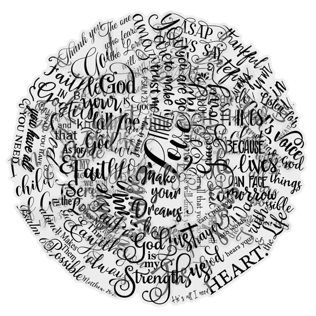 Bible Verse Graffiti Sticker Pack